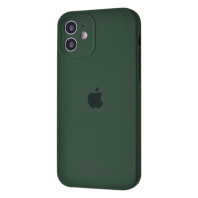 Чехол Silicone Case Full Camera для iPhone 12 Cyprus green